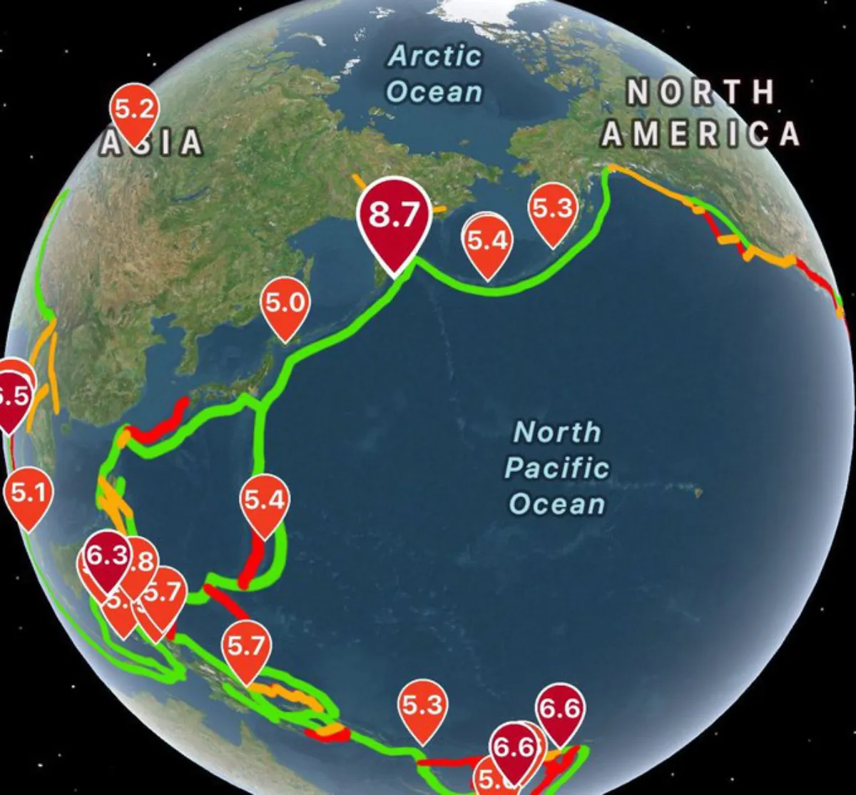 Las alertas de tsunami han llegado a otros continentes / Redes Sociales