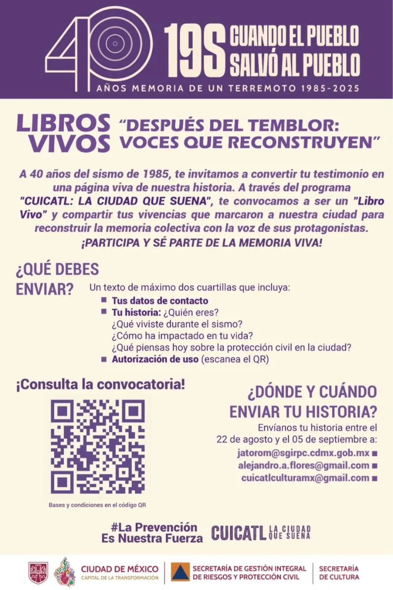 La convocatoria está abierta para quien tenga una historia verdadera / Redes Sociales