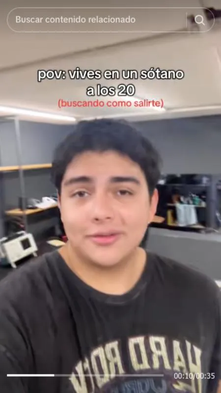 Sergio Varela tiene todo dentro de su cisterna menos un baño y agua / Especial