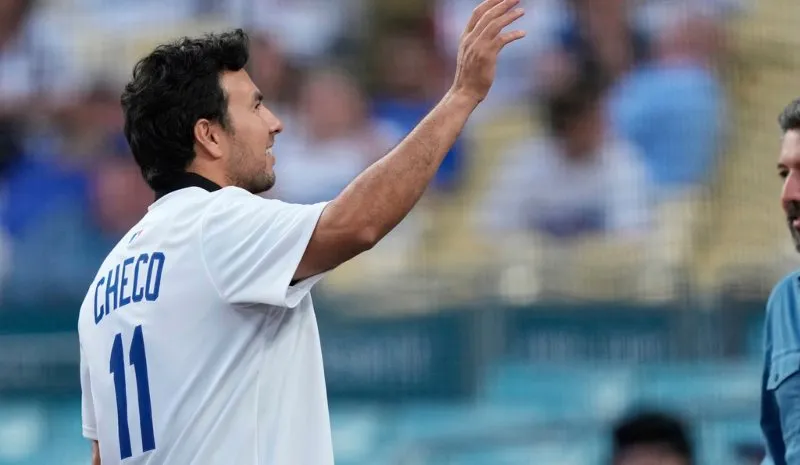 Checo Pérez con Dodgers