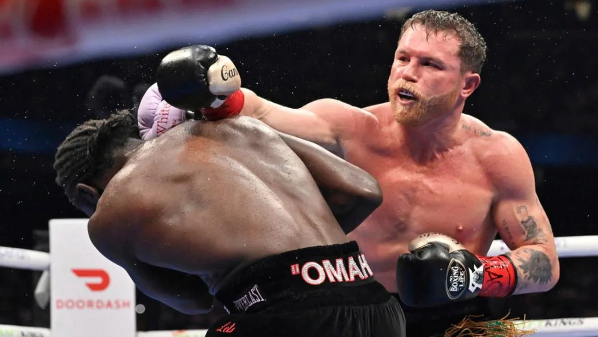 Imágenes del Canelo vs Crawford | AP