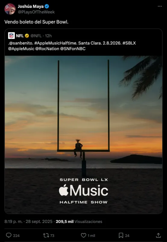 'Venden' boletos para el Super Bowl | X: