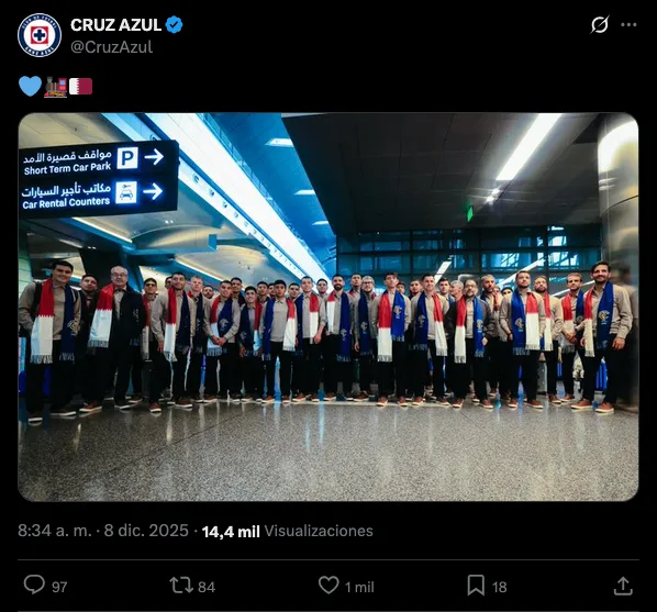 Cruz Azul en Doha | X: @CrizAzul