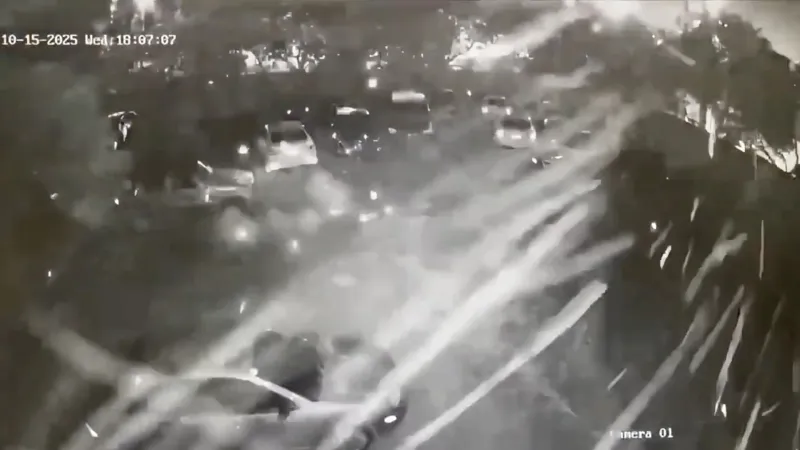 Las explosiones desde aire quedaron registradas por las cámaras de la Fiscalía / Redes Sociales