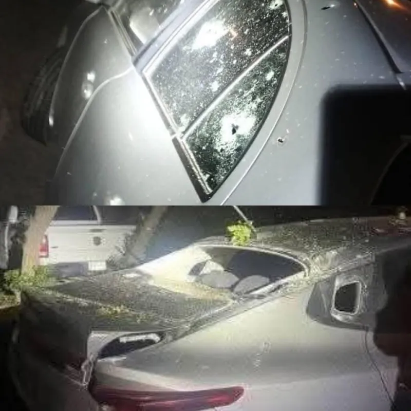 No hubo personas heridas, pero si tres vehículos resultaron dañados / Redes Sociales