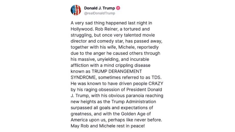 Este fue el mensaje que Donald Trump escribió en redes sociales/Truth Social