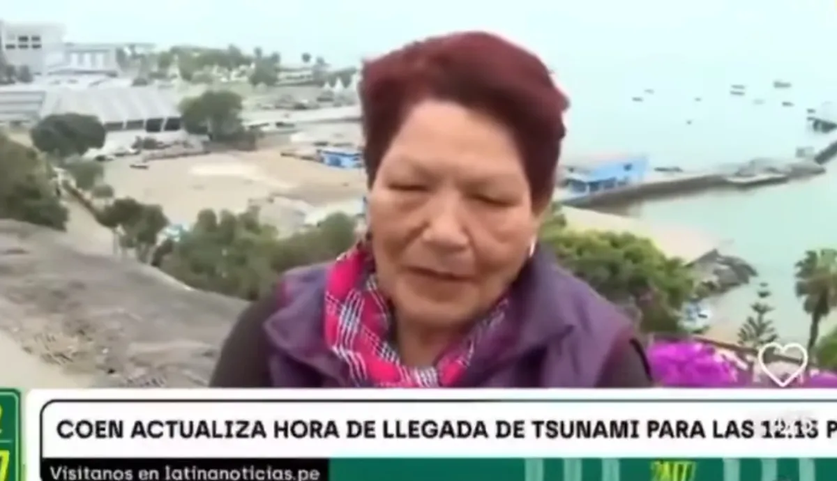 La señora del municipio de Chorrillos no midió el peligro de sus acciones / Redes Sociales