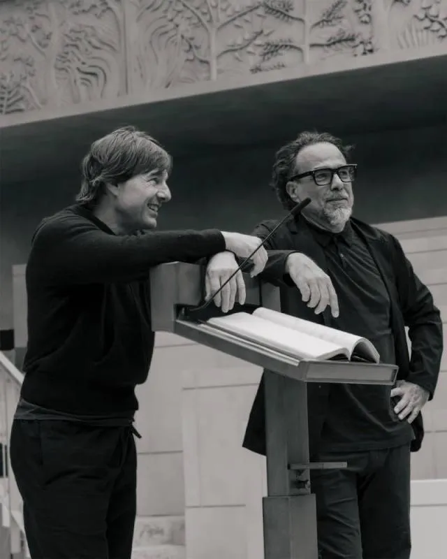 Tom Cruise y el director mexicano Alejandro G. Iñárritu. / @tomcruise