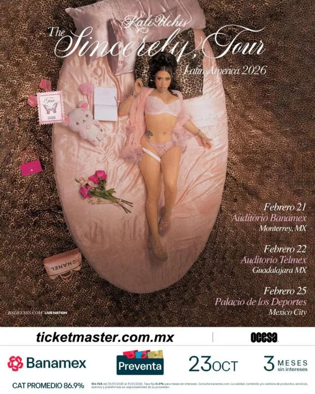 La venta de boletos ya comenzó para que apartes tu lugar / FB: @KaliUchis