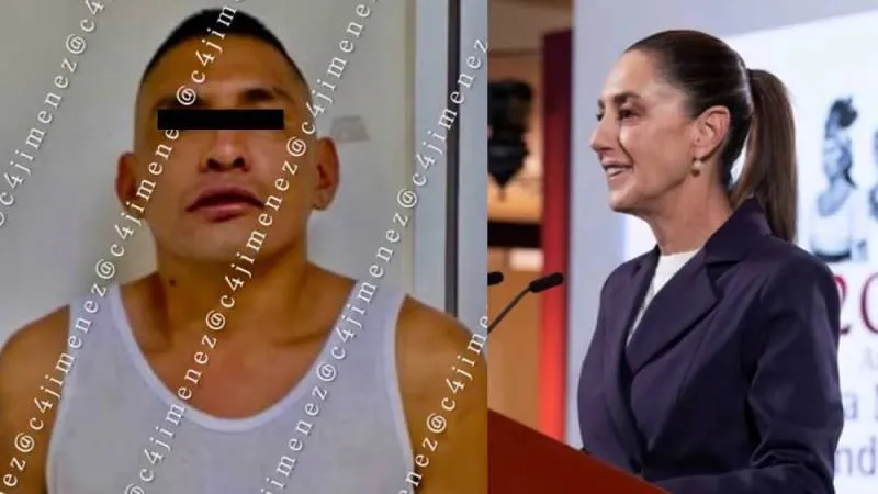 El sujeto está acusado de intentar realizar tocamientos a la presidenta Claudia Sheinbaum. / Presidencia de México/C4