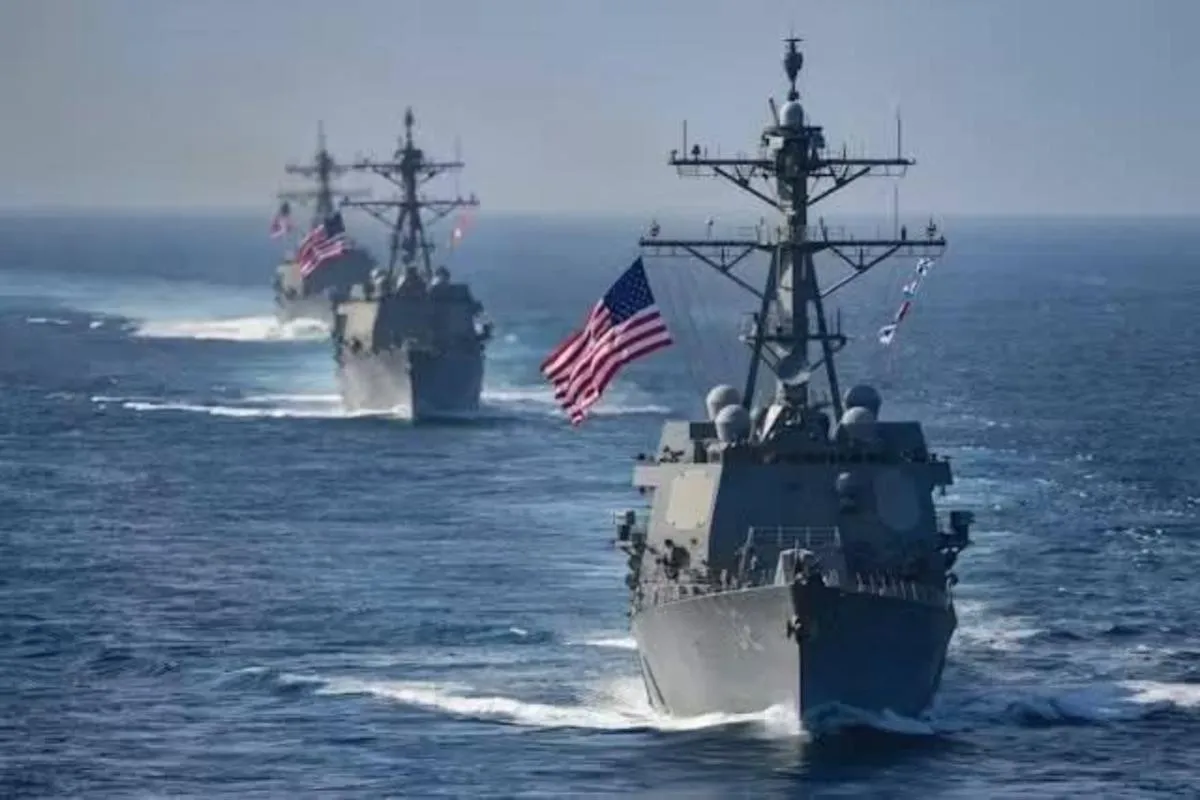 Los buques reportaron sobrevuelo de aviones cazas F-16 / Especial