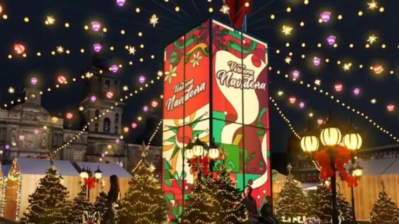 Desde el 20 de diciembre empieza la verbena navideña en el Zócalo / Redes Sociales