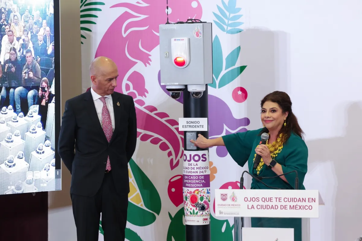 La Jefa de Gobierno, Clara Brugada, presentó las nuevas videocámaras / FB: @ClaraBrugadaM