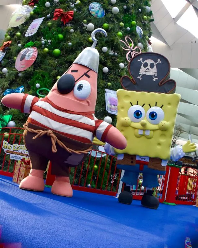 En Parque Toreo está la villa Navideña de Bob Esponja / FB: @ParamountMexico