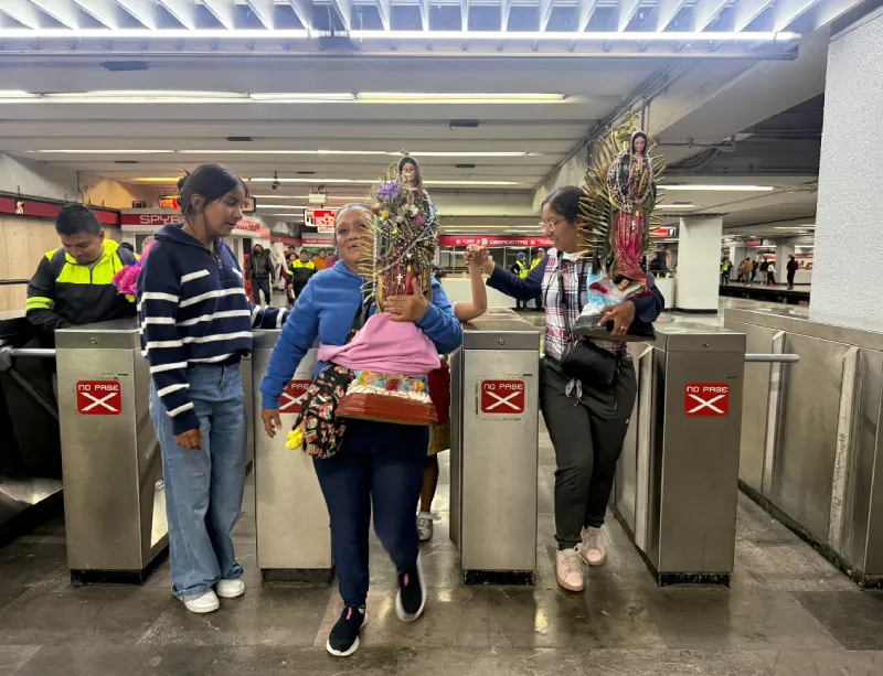 No importaba le medio, la meta era llegar a la Basílica / Gina Sánchez