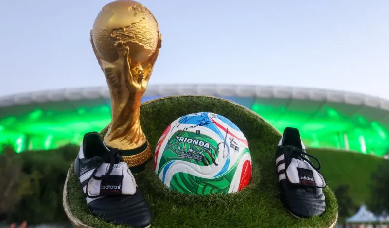 Adornos del Mundial en Estadio Akron