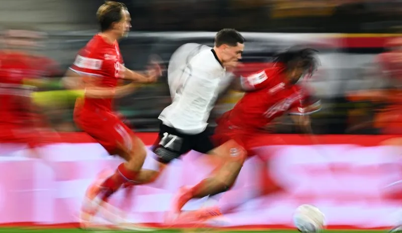 En partido con Alemania