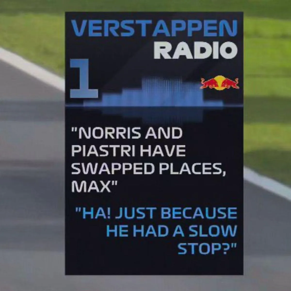 Así fue la burla de Verstappen con McLaren