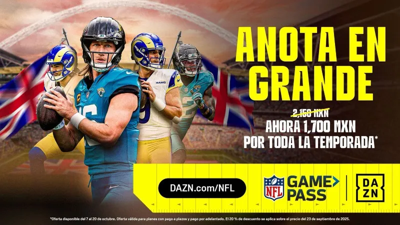 Sigue todas las emociones de la NFL en DAZN