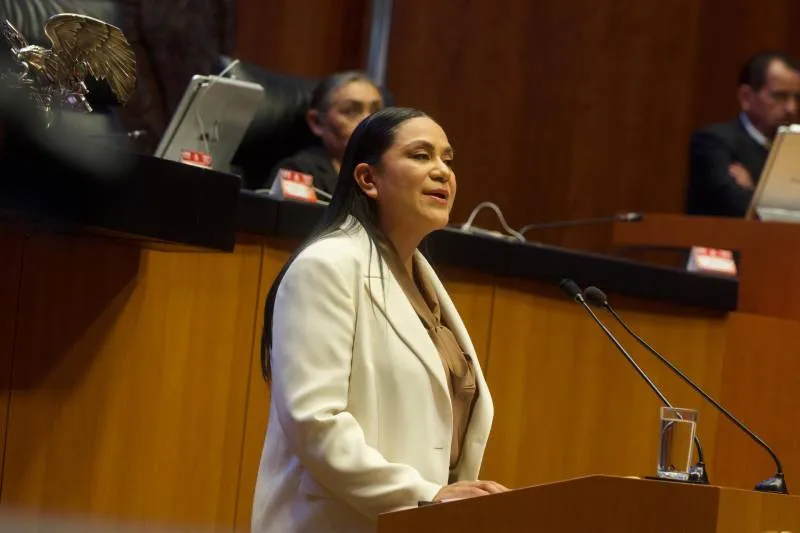 Comparecencia de Ariadna Montiel en el Senado, donde destacó la reducción de la pobreza y el alcance de los programas federales. / Secretaría de Bienestar