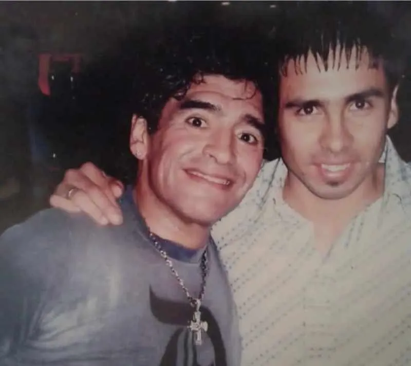 Marcelo Bravo y Maradona | @marcelobravo30