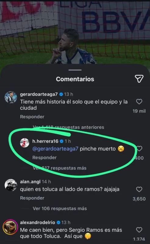 Respuesta de Herrera | Captura de pantalla