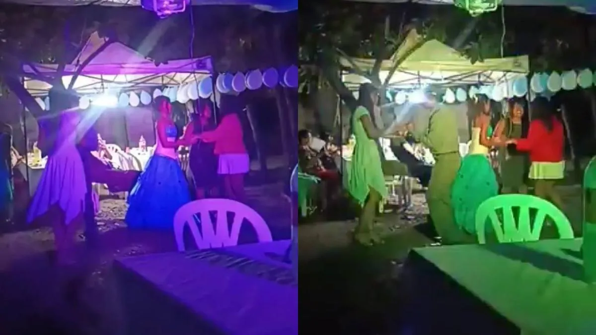 La joven estuvo triste porque en su primera fiesta casi nadie fue/X