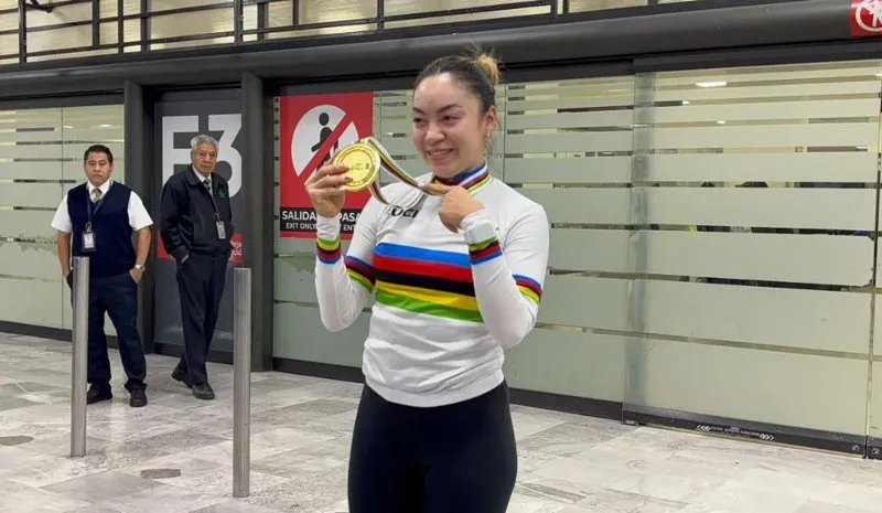 Acevedo en su llegada a México