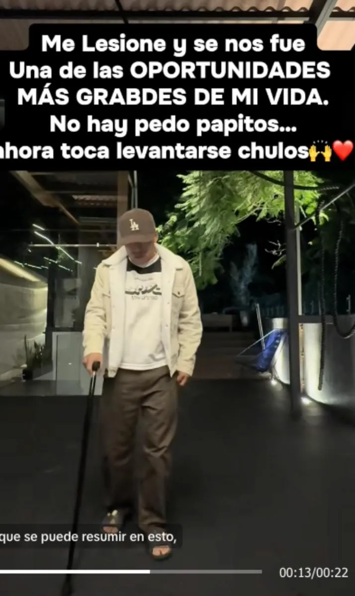 Yulay con problemas puede caminar tras su operación en la ingle / IG: @yosoyyulay