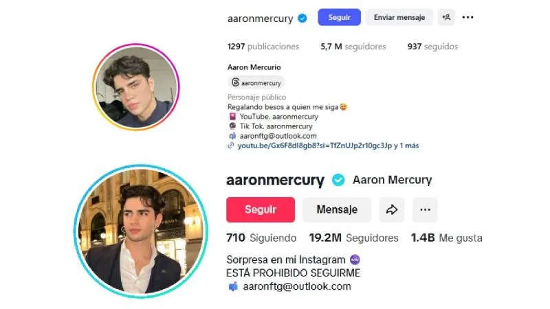 Aarón Mercury era el habitantes con más seguidores en redes sociales/IG-TikTok
