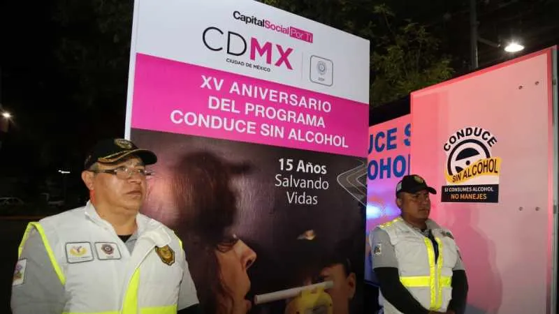 El programa Conduce Sin Alcohol empezó en el entonces Distrito Federal en 2003/SSC