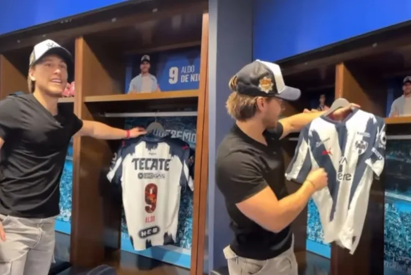 Aldo fue el invitado especial de Rayados