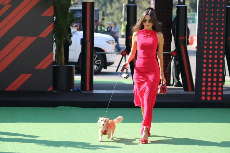 Así llegó Alexandra al Autódromo Hermanos Rodríguez