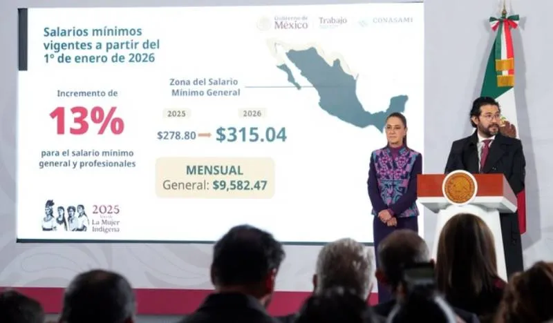 La presidenta negó que este aumento al salario mínimo afecte la inflación del país/Presidencia de México
