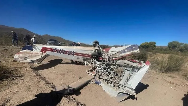 Se registró un accidente aéreo en el estado de Santa Isabel, Chihuahua. / RRSS