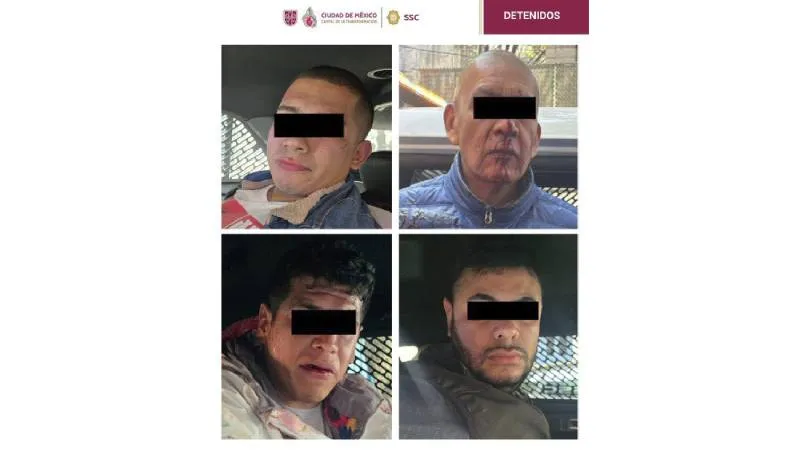 La policía logró la detención de seis presuntos extorsionadores/SSC