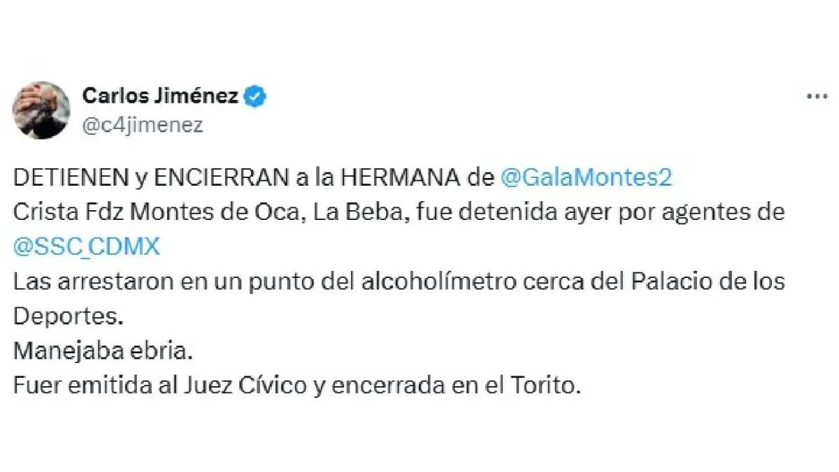 El reportero Carlos Jiménez informó sobre los hechos/X