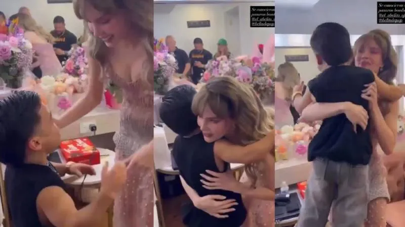 Abelito visitó a Belinda y ella no dudó en cargarlo/X