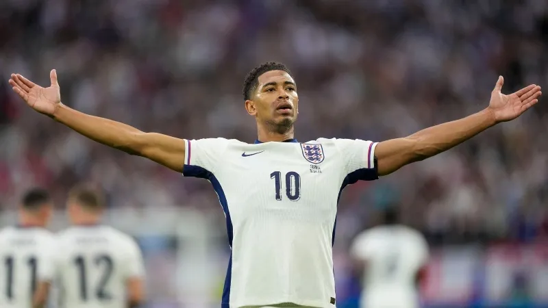 Bellingham celebra un gol con Inglaterra | AP