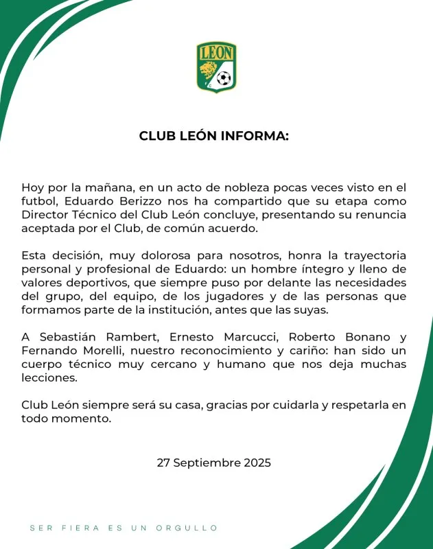 Comunicado de León