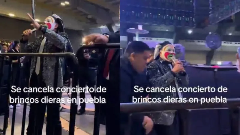 El show comenzó normal, pero tras unos minutos el comediante lo canceló/X