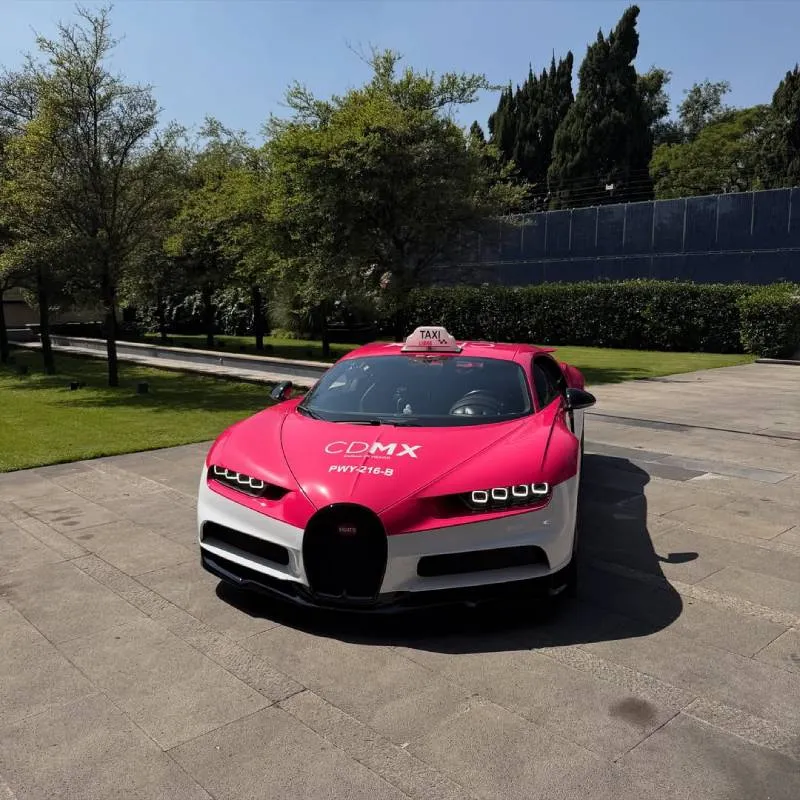 Así es el Bugatti Chiron convertido en taxi de la Ciudad de México/IG: @don_huayra