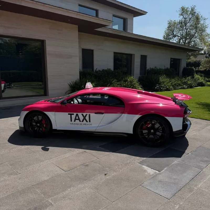 Lamentablemente no habrá taxis Bugatti en CDMX, sólo fue el experimento de un influencer/IG: @don_huayra
