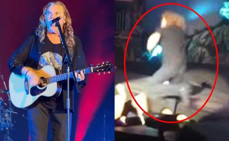 Fher Olvera, vocalista de Maná, también sufrió una caída en el escenario hace años/X