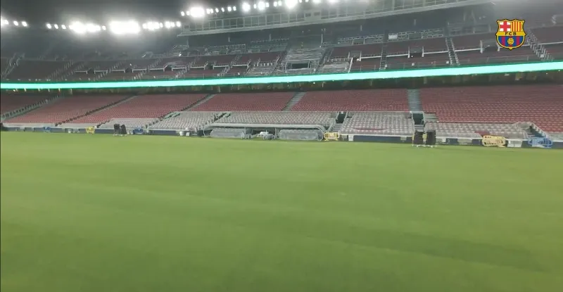 El club blaugrana compartió imágenes del estadio