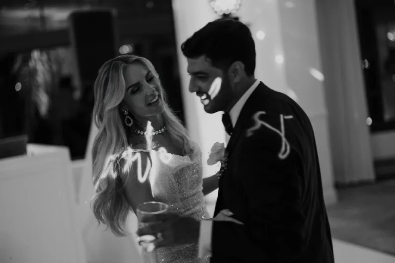 La feliz pareja renovó sus votos