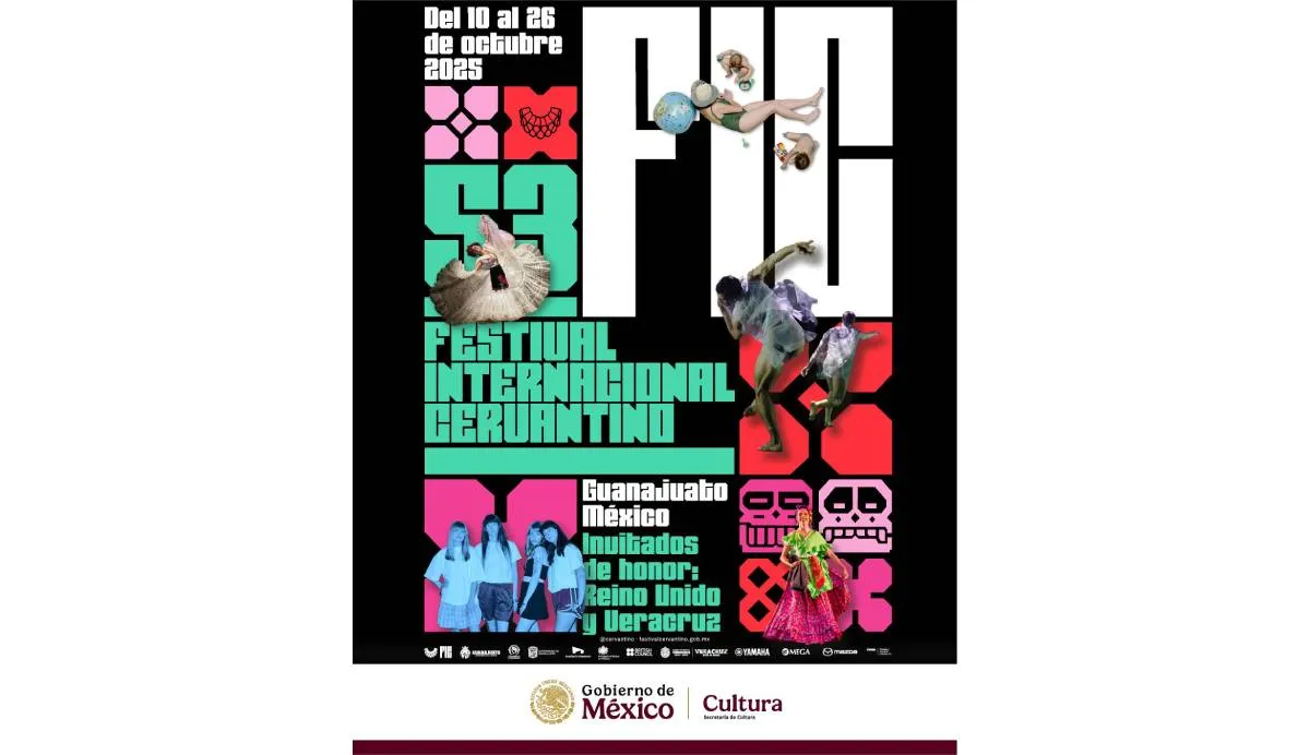 Cartel oficial del Festival Internacional Cervantino 2025 / X: @cervantino