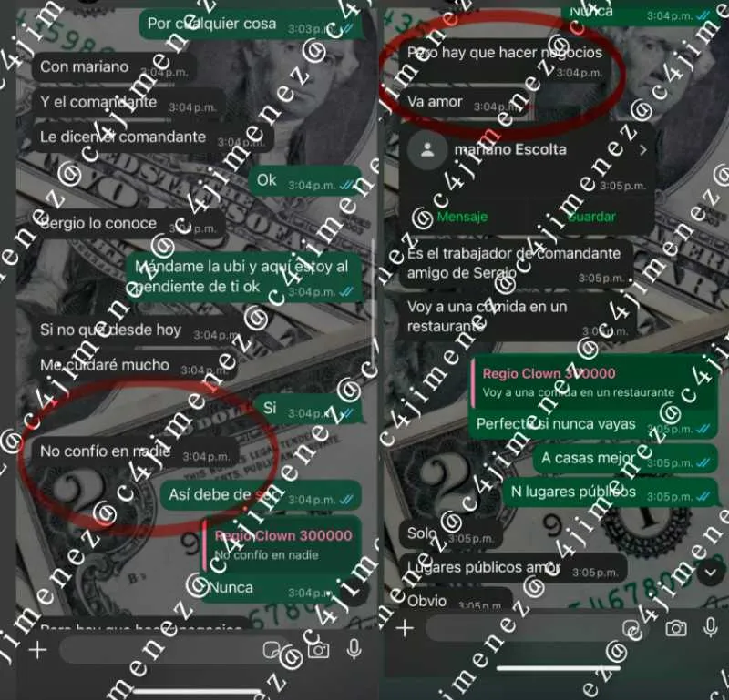 Estas son las conversaciones que tuvo el Dj con su pareja/X: @c4jimenez