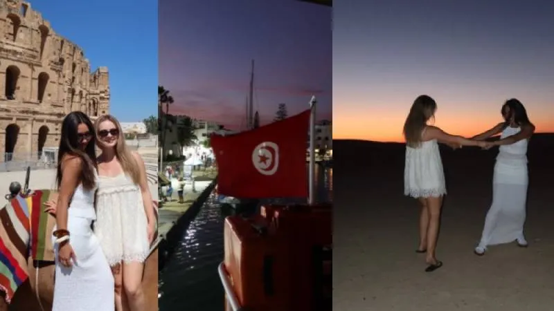 Días después, las jóvenes volvieron a Túnez, ahora sí con toda la intención de conocer el país/TikTok