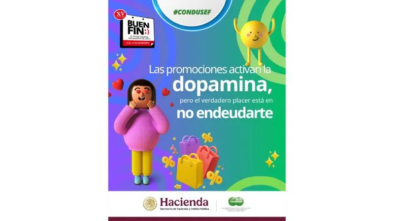 Controla tus impulsos al momento de comprar por más placentero que resulte/Condusef